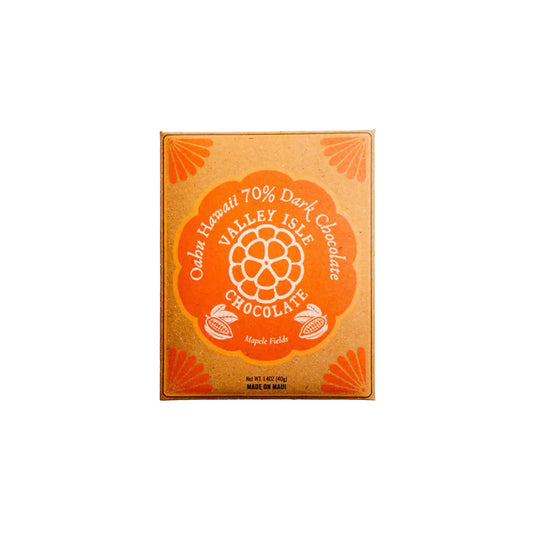 VALLEY ISLE OAHU NORTH SHORE 70% DARK CHOCOLATE 40g