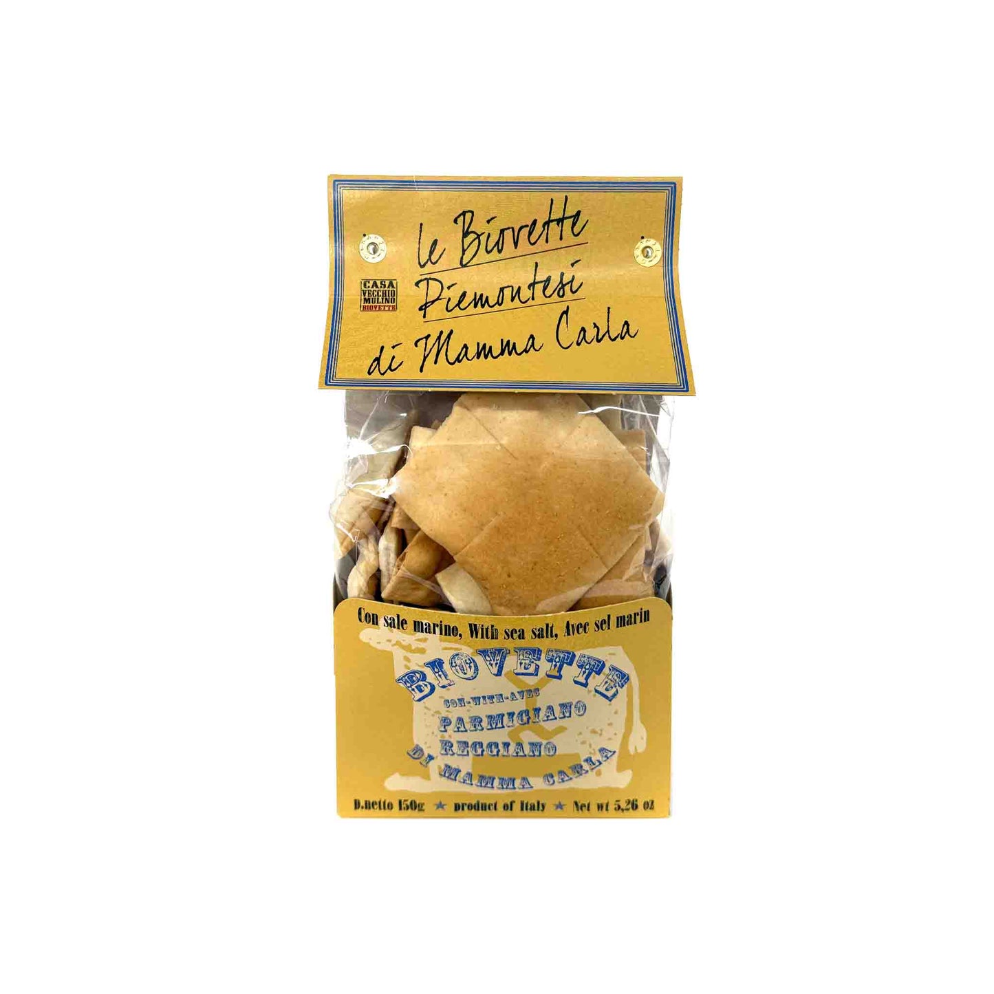 VECCHIO MULINO BIOVETTE PIEMONTESI WITH PARMGIANO REGGIANO 5.26oz