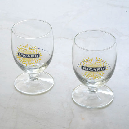 VINTAGE SUNBURST RICARD GLASS