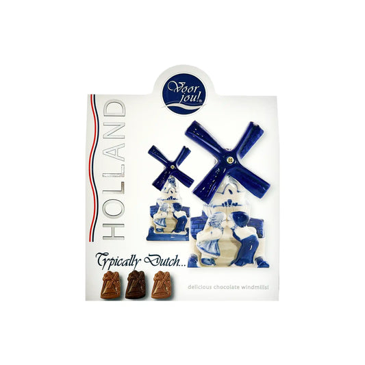 VOOR JOU! HOLLAND CHOCOLATE WINDMILLS BOX 3.5oz