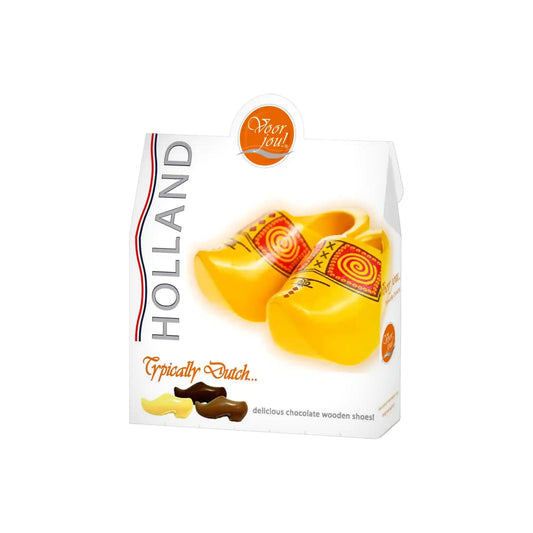 VOOR JOU! HOLLAND CHOCOLATE WOODEN SHOES BOX 100g