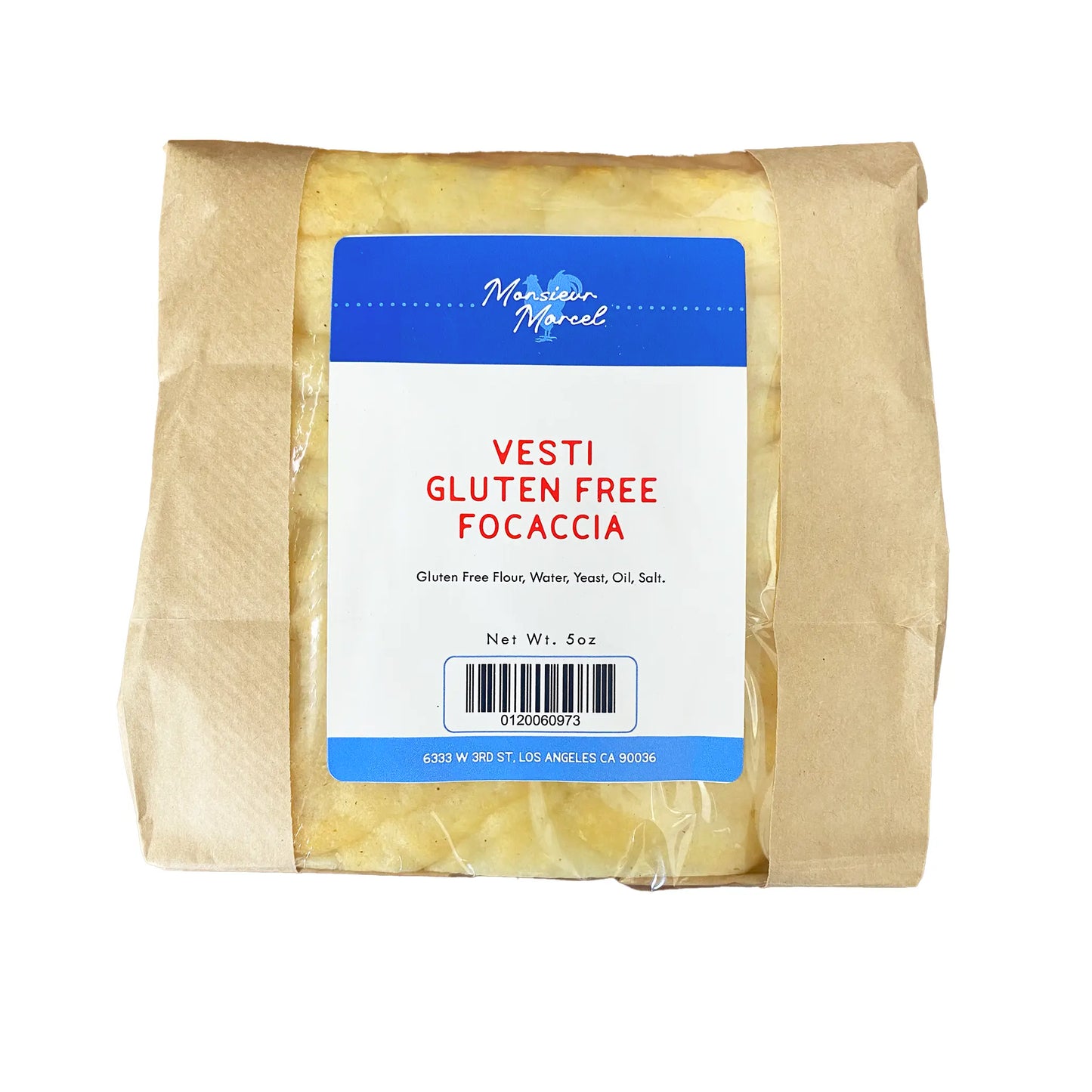 VESTI GLUTEN FREE FOCACCIA 5oz