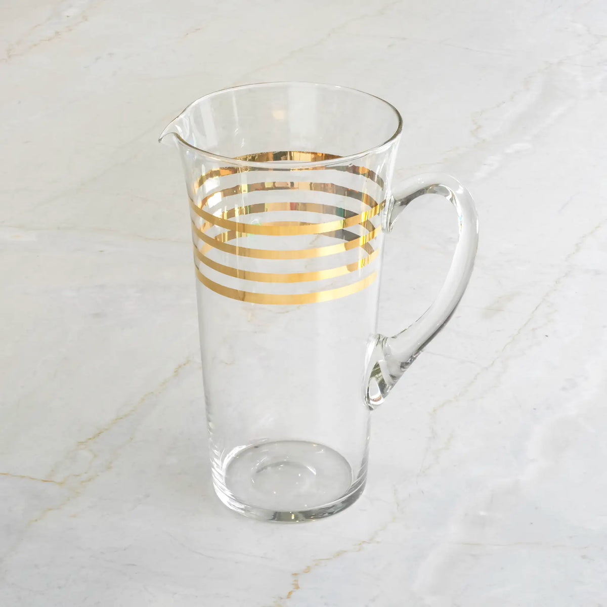 VINTAGE EUROPEAN GLASSES AND PITCHER SET