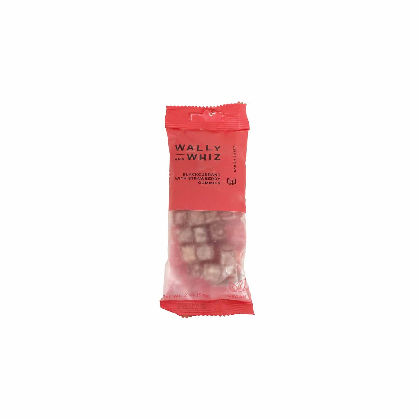 WALLY & WHIZ BLACKCURRANT WITH STRAWBERRY GUMMIES 2oz