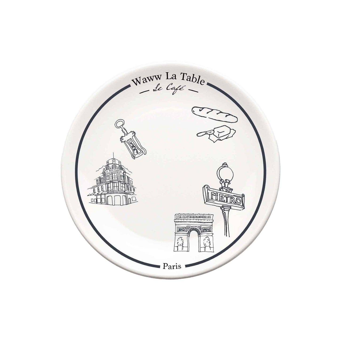 WAWW LA TABLE BAGUETTE DESSERT PLATE