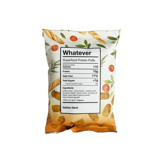 WHATEVER ITALIAN HERB SUPERFOOD PROTEIN PUFFS 1.14oz