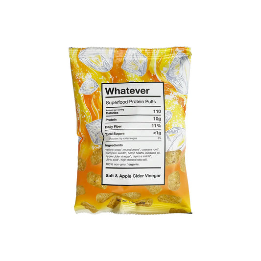 WHATEVER SALT & APPLE CIDER VINEGAR SUPERFOOD PROTEIN PUFFS 1.14oz