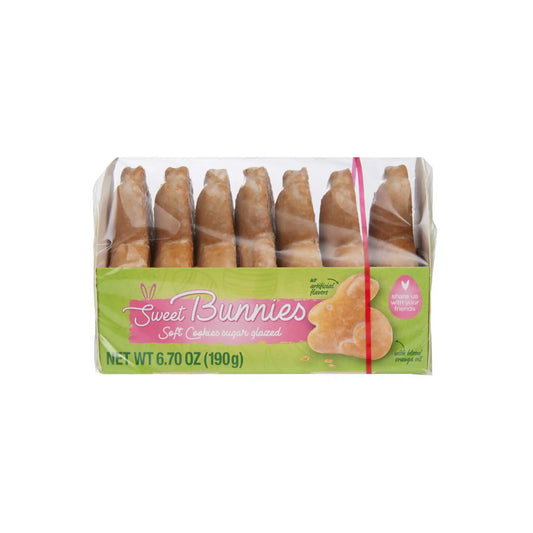 WICKLEIN SWEET BUNNIES EASTER BUNNY SUGAR GLAZED COOKIES 190g
