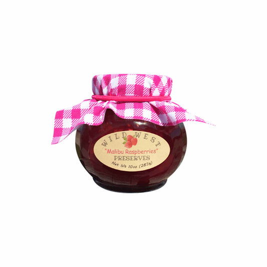 WILD WEST MALIBU RASPBERRIES PRESERVES 10oz