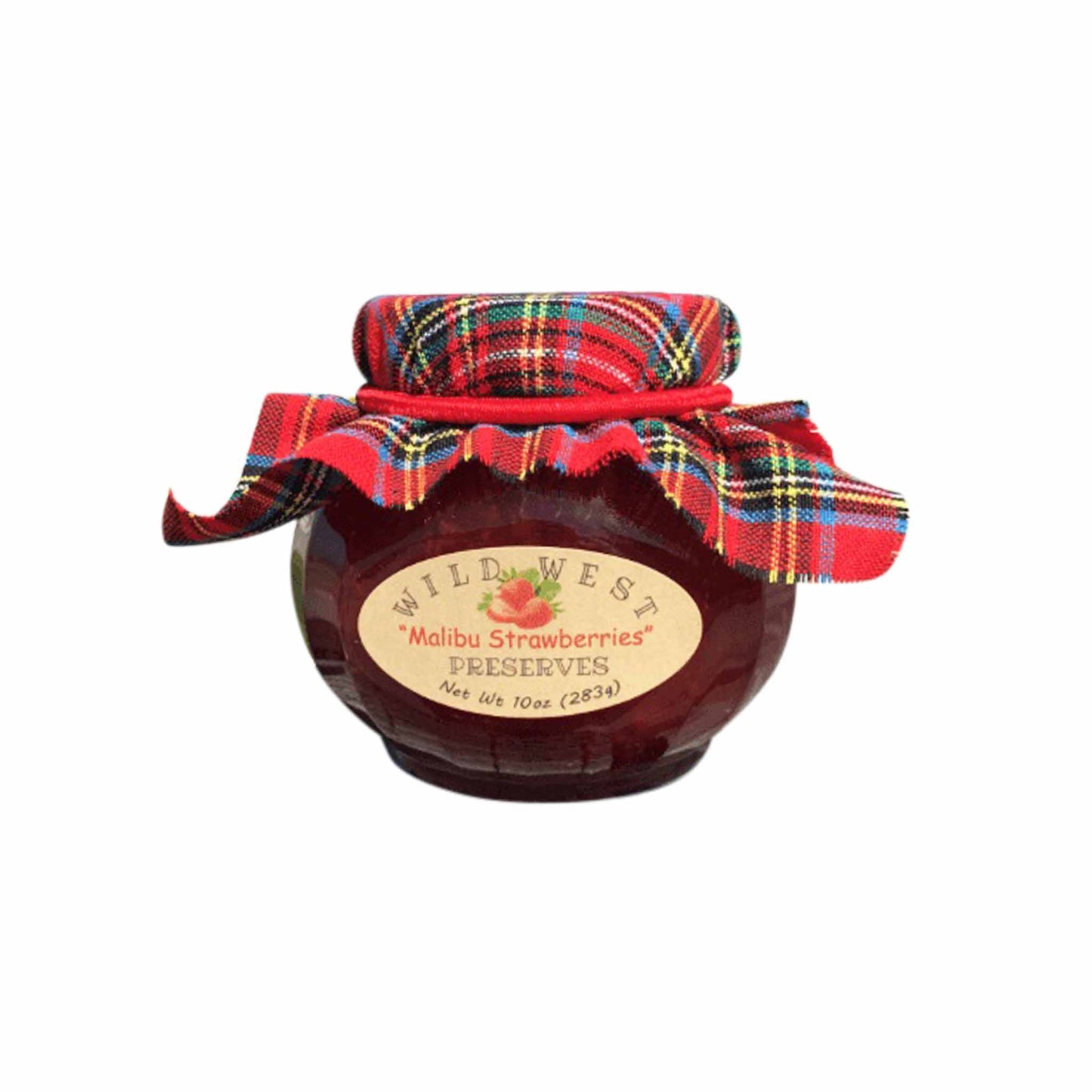 WILD WEST "MALIBU STRAWBERRIES" PRESERVES 10oz