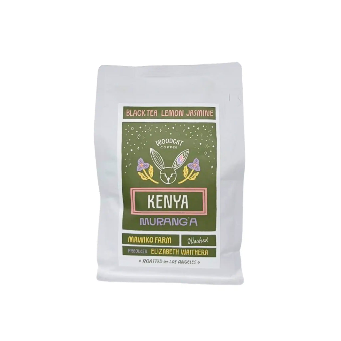 WOODCAT WHOLE BEAN COFFEE KENYA MURANG'A 12oz