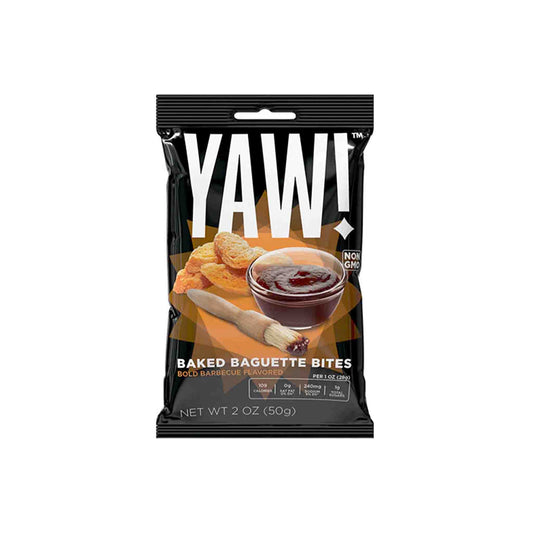 YAW! BOLD BARBECUE FLAVORED BAGUETTE BITES 2oz