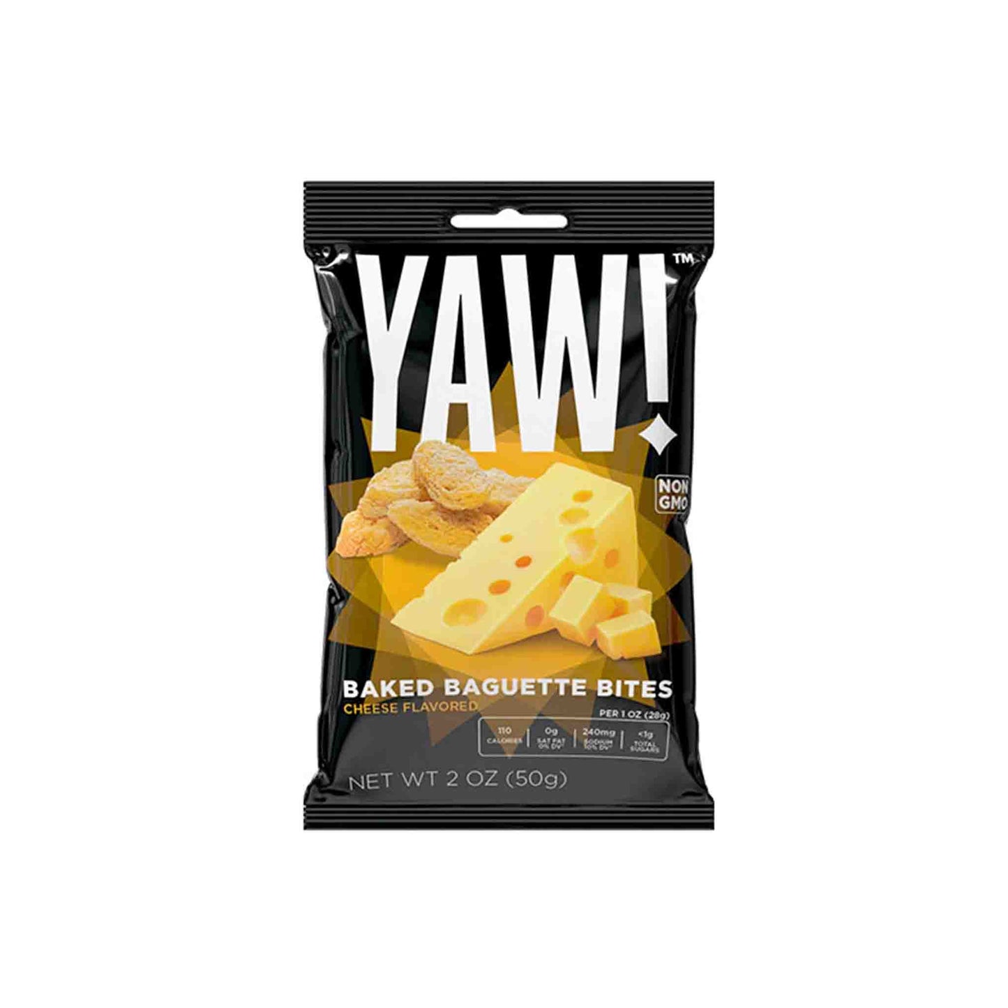 YAW! CHEESE FLAVORED BAGUETTE BITES 2oz