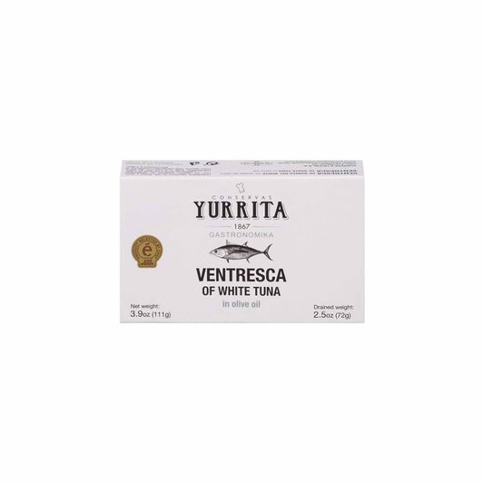 YURRITA VENTRESCA OF WHITE TUNA IN EXTRA VIRGIN OLIVE OIL 3.9oz