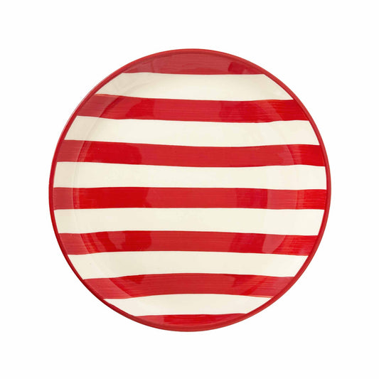 ZAFFERANO AMERICA LIDO DINNER PLATE - RED