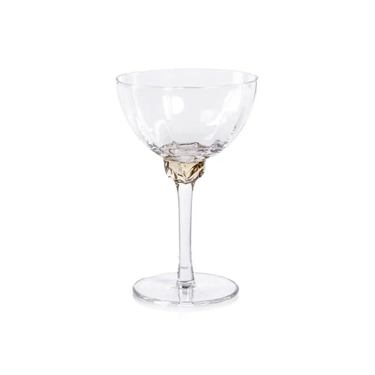 ZODAX COLETTE MARTINI GLASS - AMBER