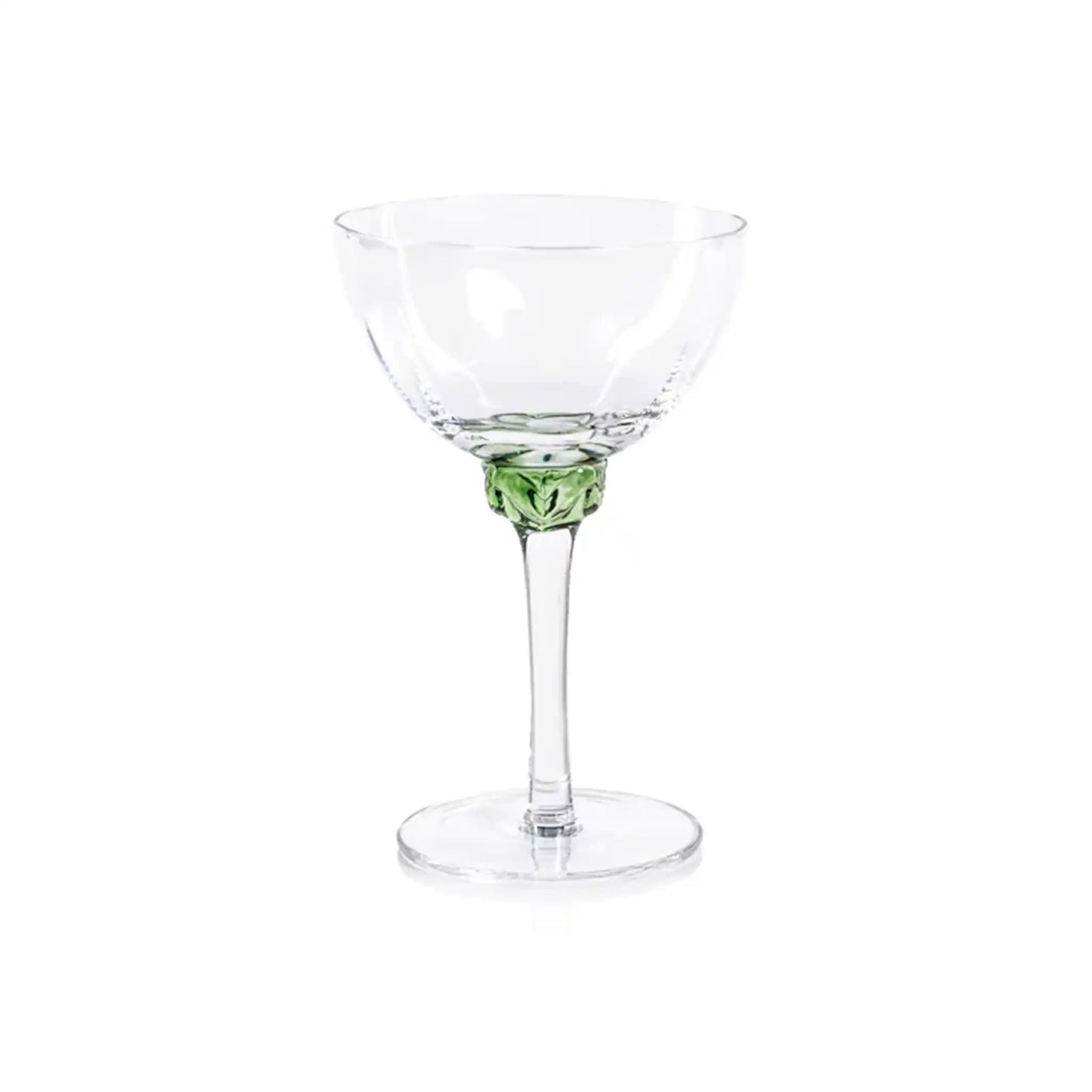 ZODAX COLETTE MARTINI GLASS - GREEN