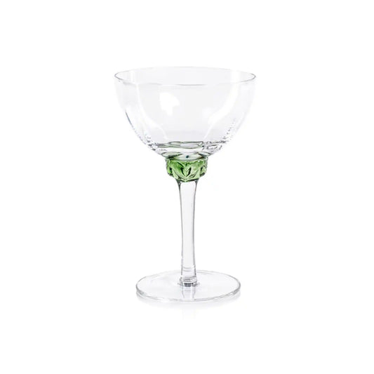 ZODAX COLETTE MARTINI GLASS - GREEN