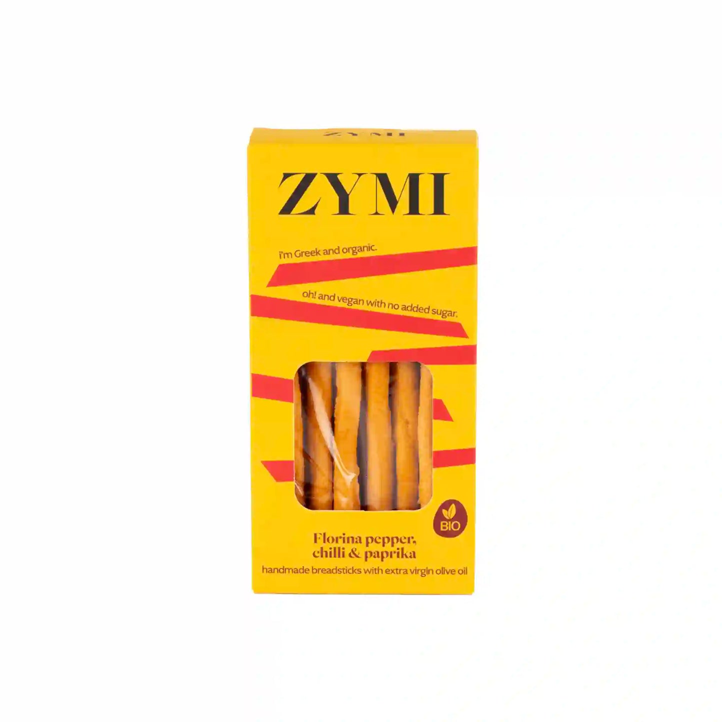 ZYMI ORGANIC FLORINA PEPPER, CHILLI & PAPRIKA BREADSTICKS 140g