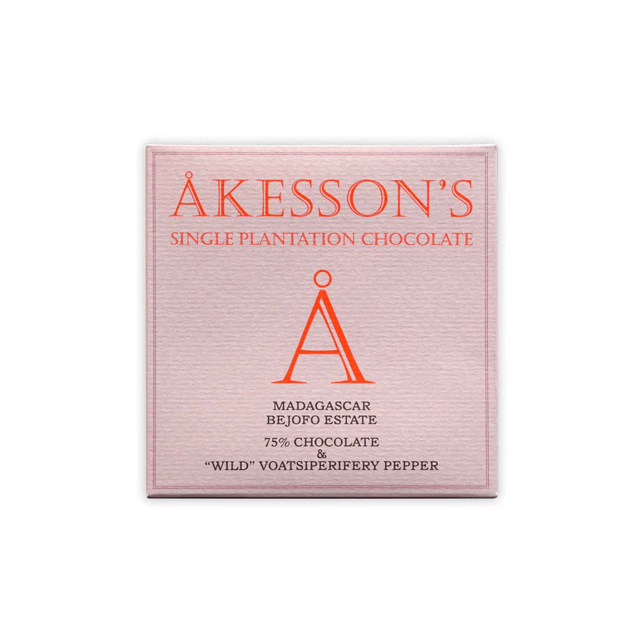 AKESSON'S WILD VOATSIPERIFERY PEPPER CHOCOLATE 75% 60g