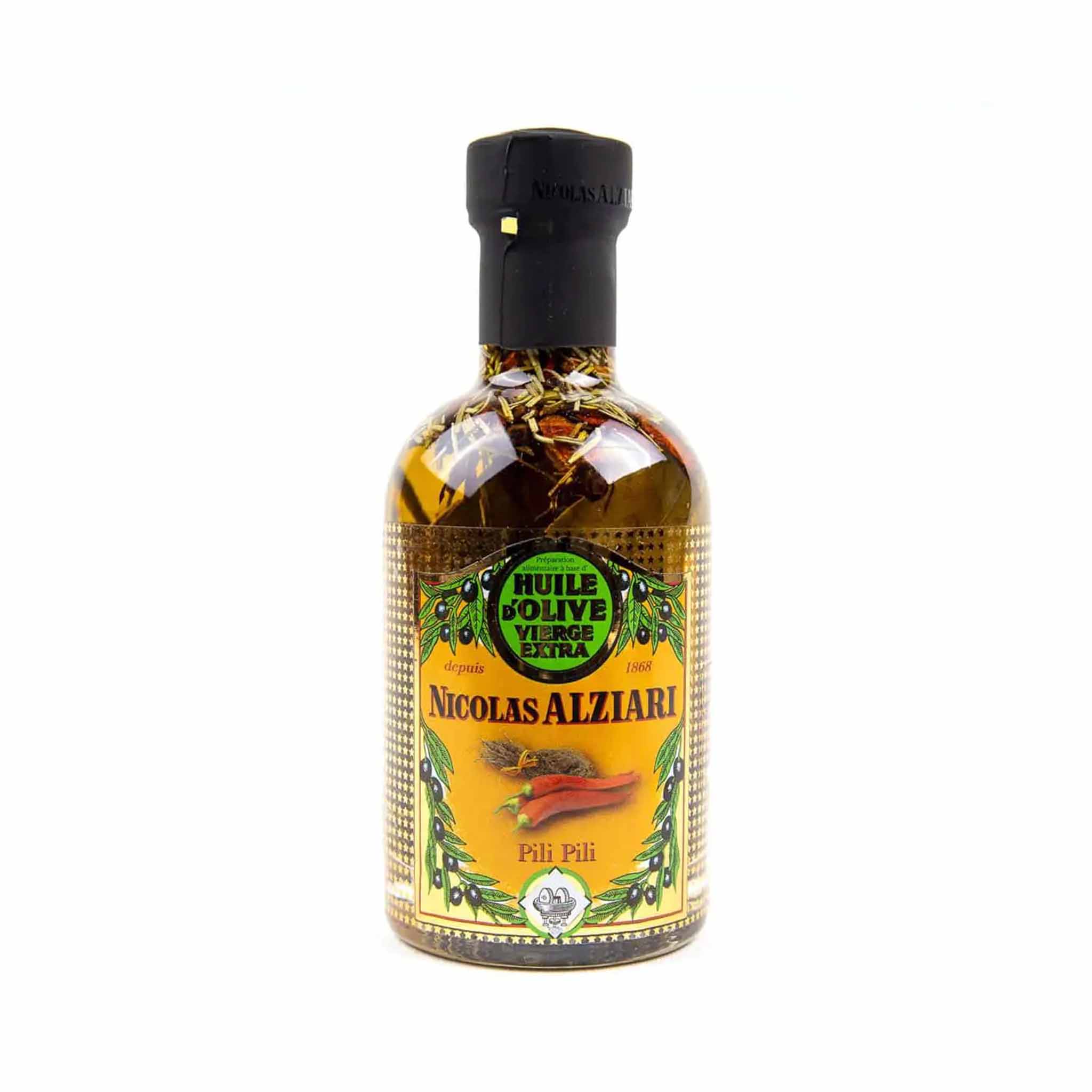 Aliari Pili Pili Extra Virgin Olive Oil in a Glass Bottle
