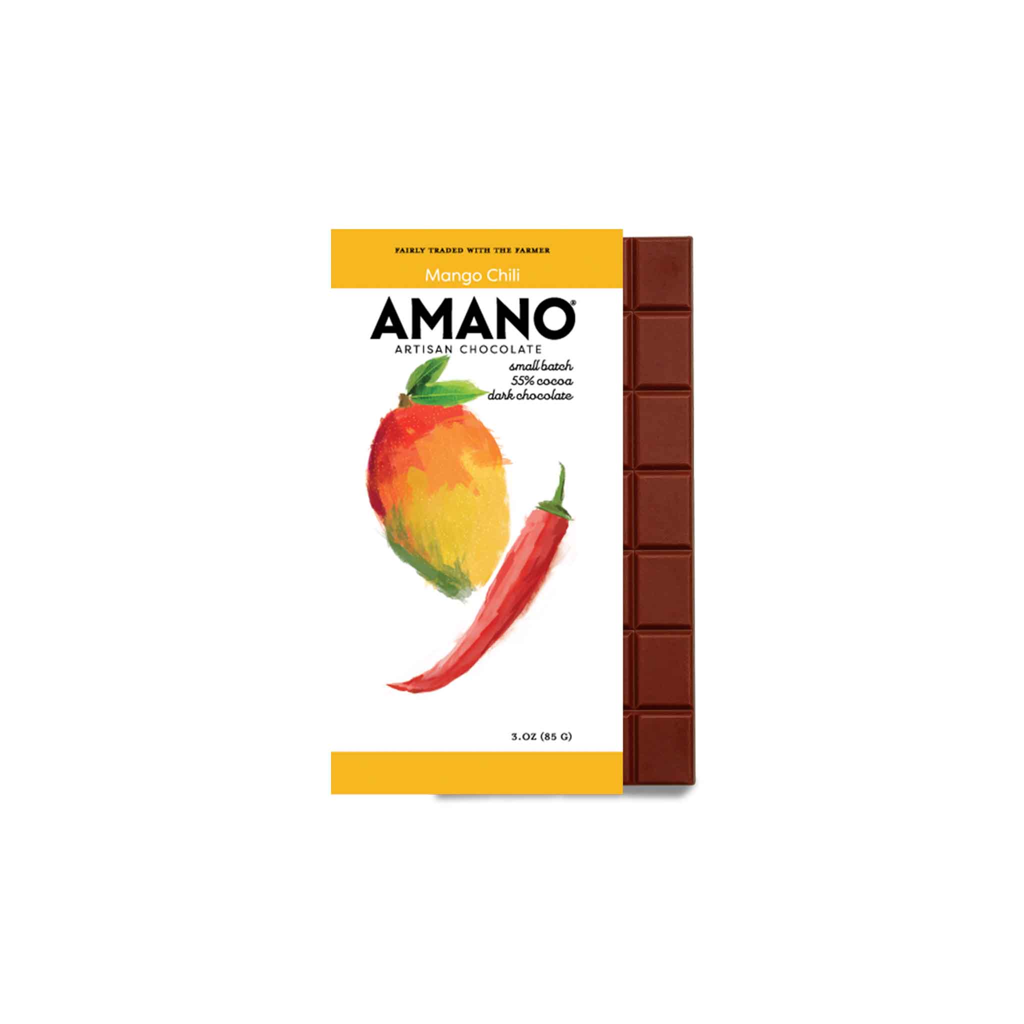 AMANO MANGO CHILI 55% DARK CHOCOLATE 3oz