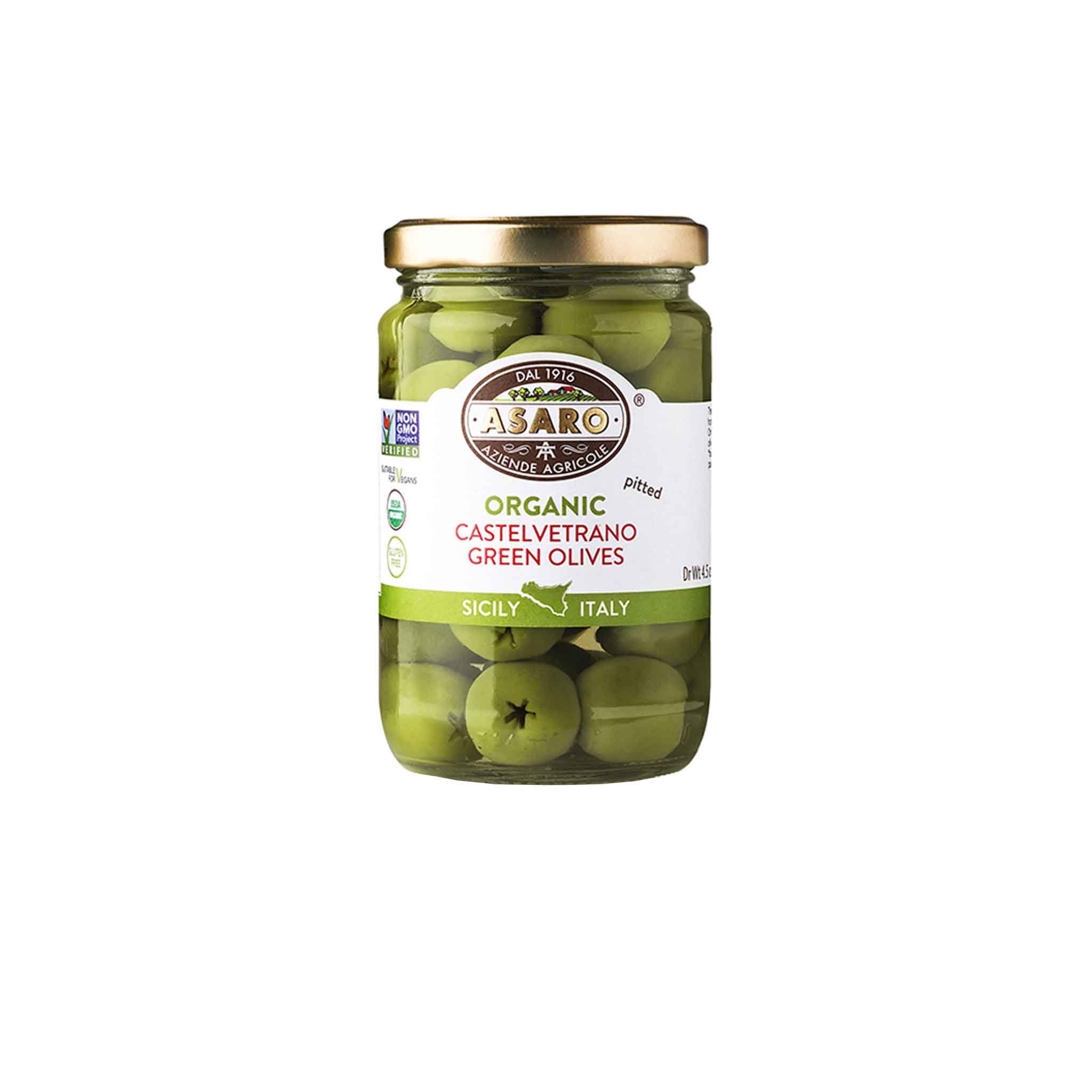 ASARO PITTED CASTELVETRANO OLIVES 130g