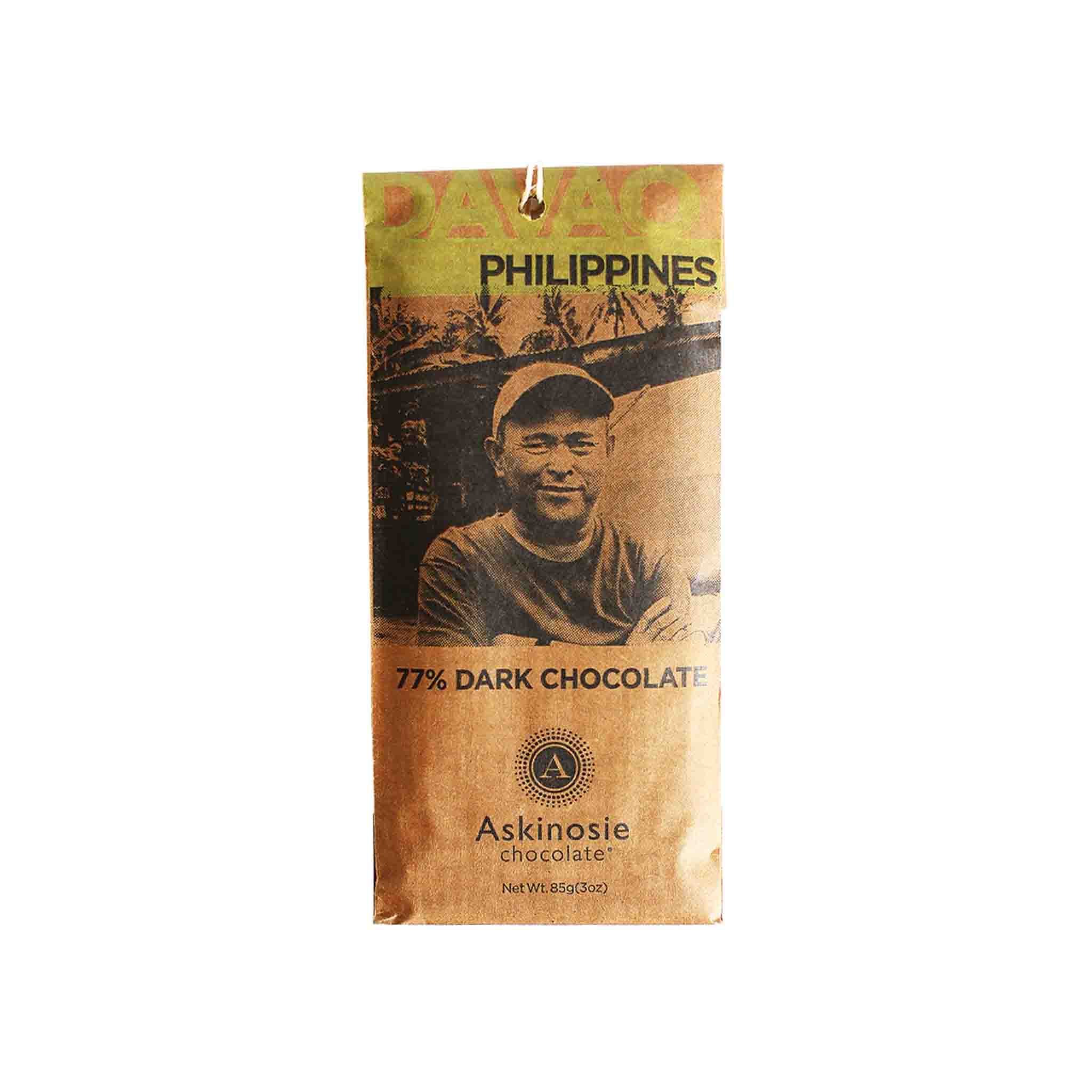 ASKINOSIE PHILIPPINES DARK 77% CHOCOLATE 85g