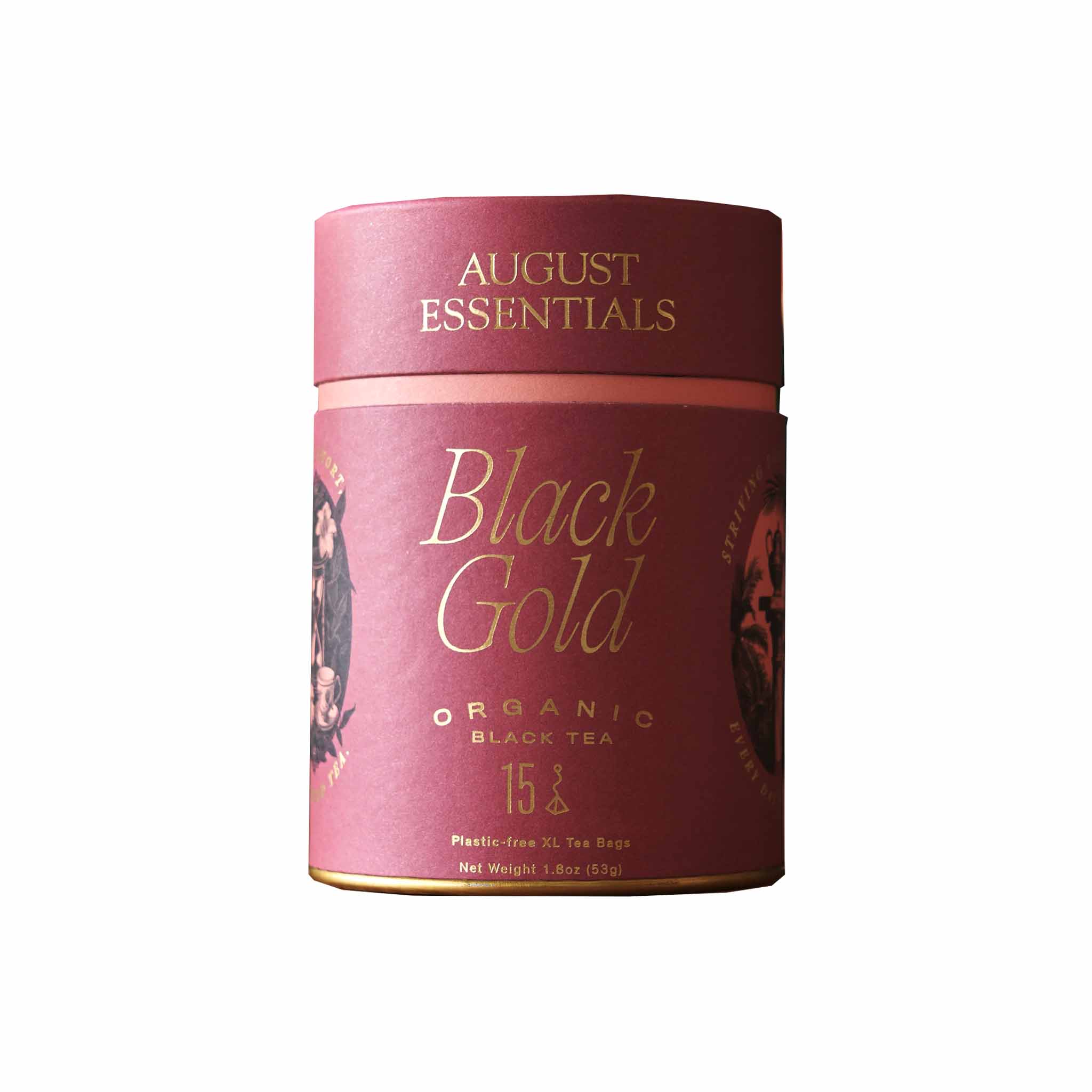 AUGUST ESSENTIALS BLACK GOLD ORGanic BLACK TEA 1.8oz – monsieur