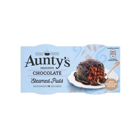 AUNTYS CHOCOLATE STEAMED PUDDINGS 190g