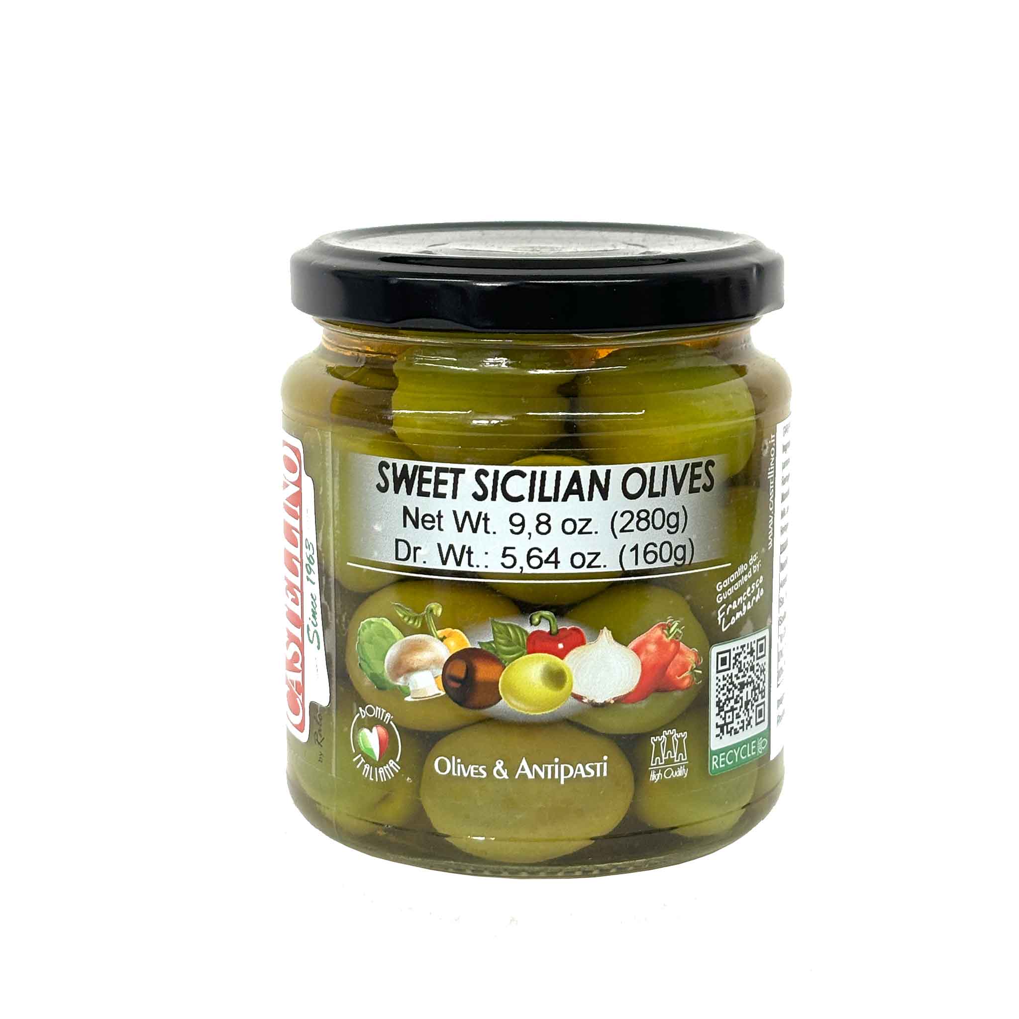 CASTELLINO SWEET SICILIAN GREEN OLIVES 10oz – monsieur marcel