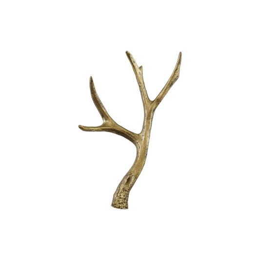 CAST IRON ANTLER DISTRESSED GOLD FINISH