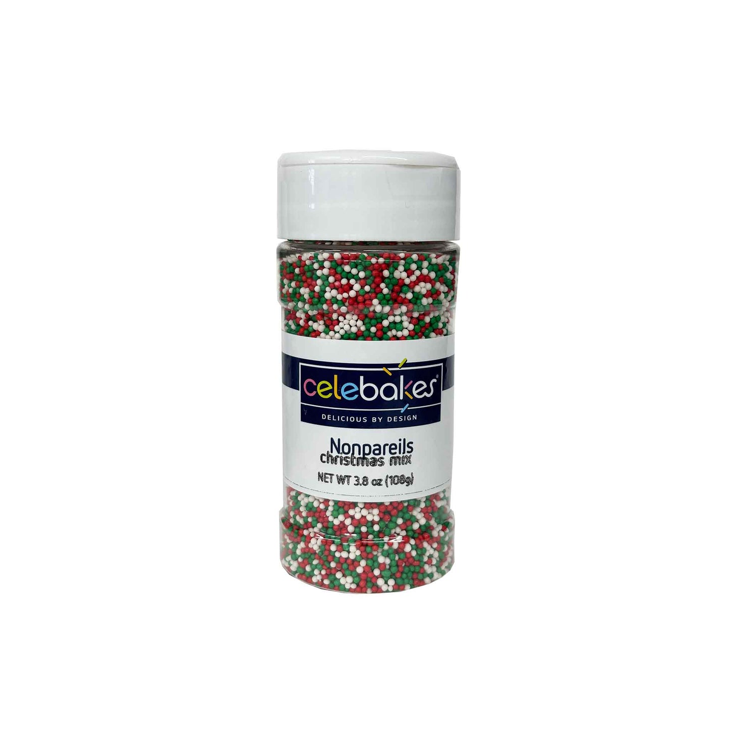 CELEBAKES CHRISTMAS MIX NONPAREILS 3.8oz