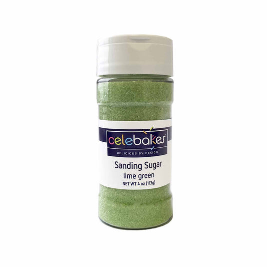 CELEBAKES LIME GREEN SANDING SUGAR 4oz