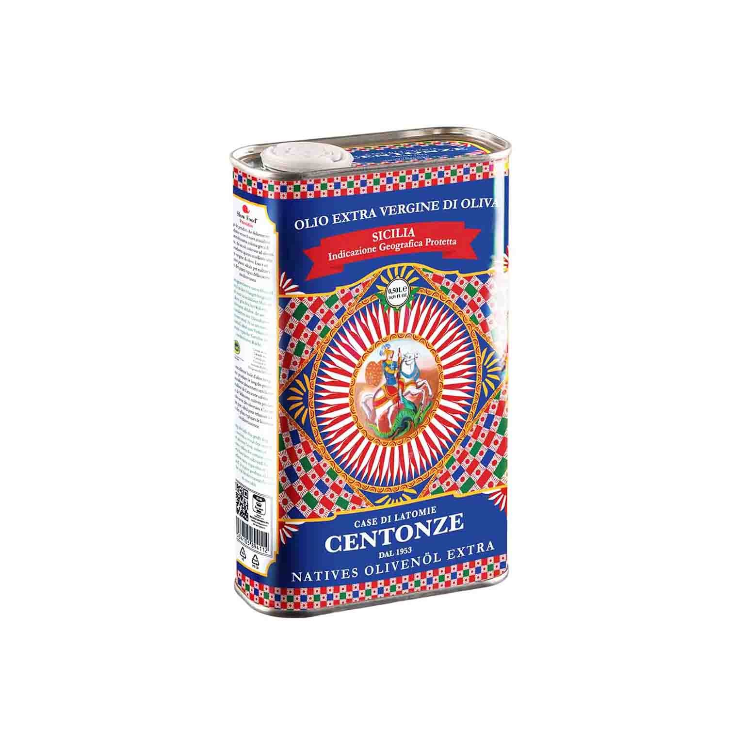 CENTONZE CICILIA EXTRA VIRGIN OLIVE OIL TIN 16.9oz – monsieur