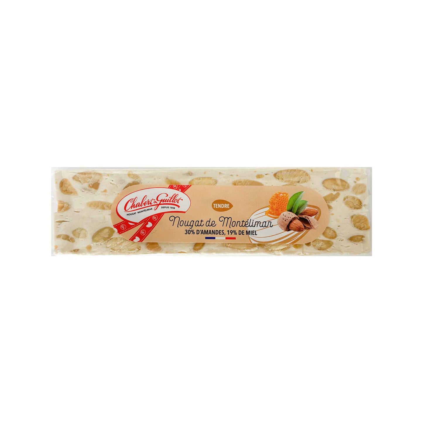 CHABERT & GUILLOT WHITE NOUGAT BAR 100g