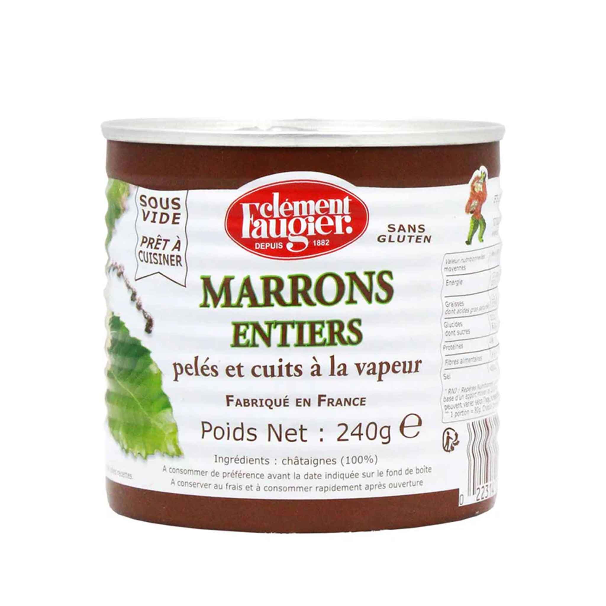 CLEMENT FAUGIER PEELED CHESTNUTS 10oz – monsieur marcel gourmet market