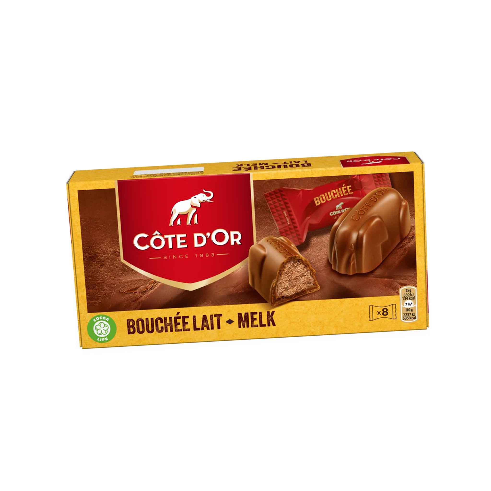 COTE D'OR BOUCHEE CHOCOLATE CREAM FILLING 7.5oz
