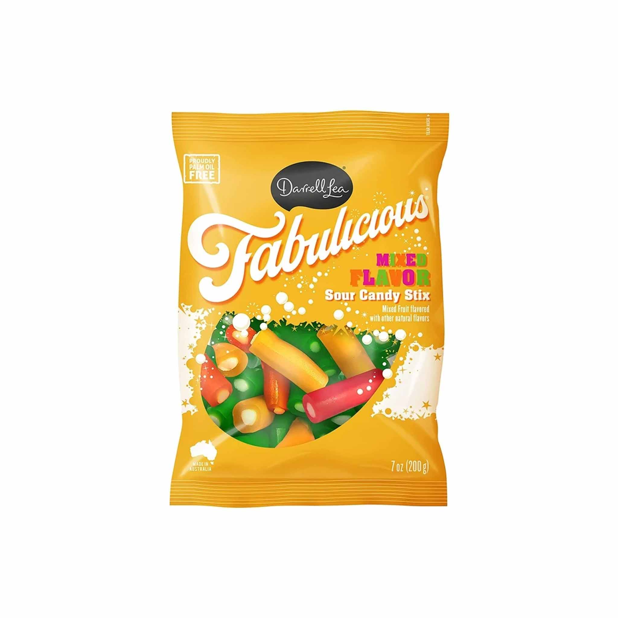 DARRELL LEA MIXED FRUIT SOUR CANDY STIX BAG 200g – monsieur marcel