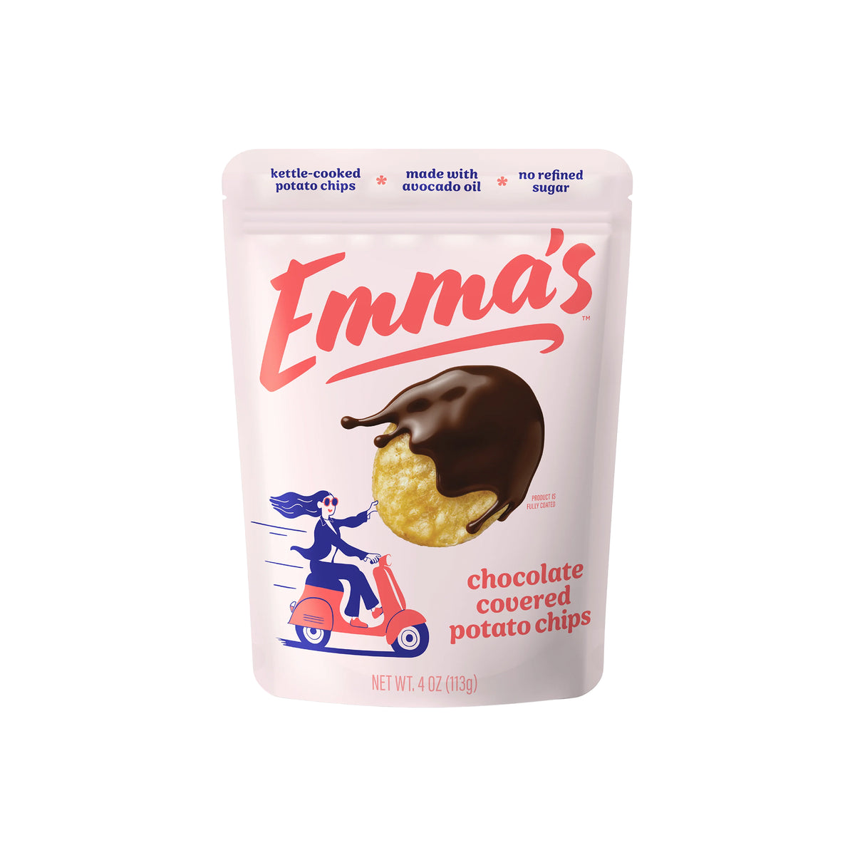 EMMA'S CHOCOLATE COVERED POTATO CHIPS 4oz