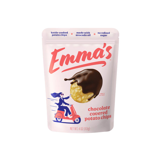 EMMA'S CHOCOLATE COVERED POTATO CHIPS 4oz