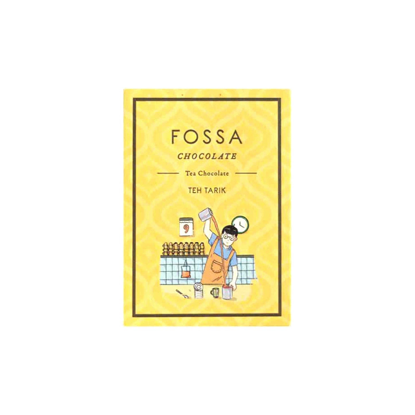 FOSSA TEH TARIK 51% DARK MILK CHOCOLATE 50g