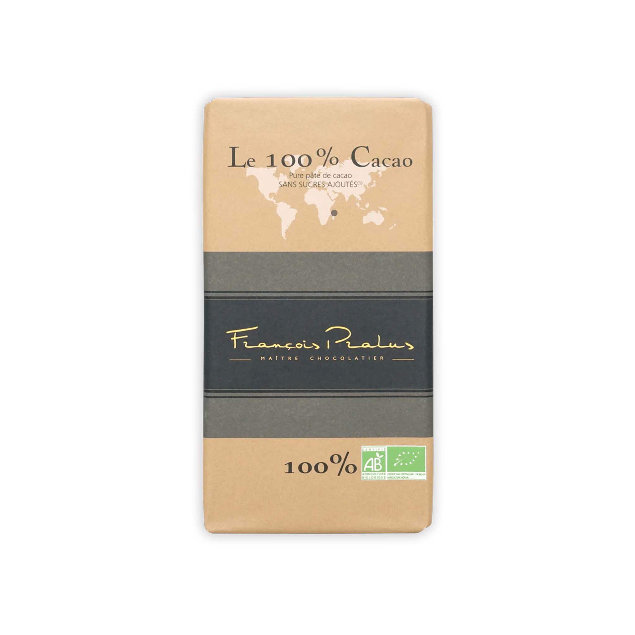 FRANCOIS PRALUS LE 100% MADAGASCAR DARK CHOCOLATE 100g – monsieur