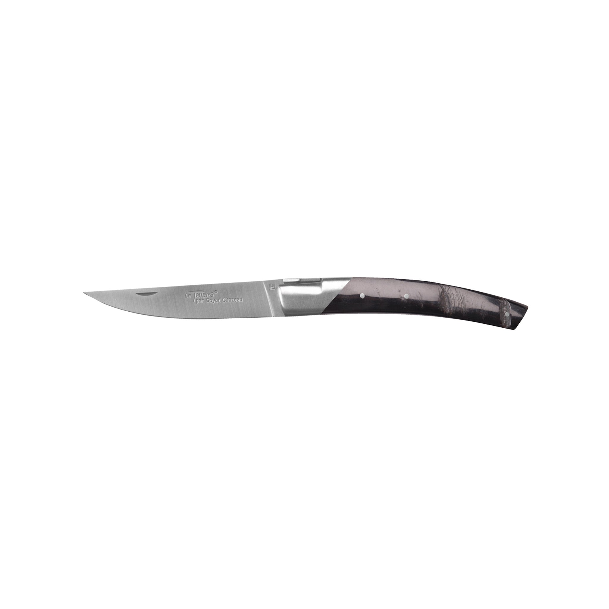 GOYON CHAZEAU LE THIERS PIROT KNIFE IN BUFFALO HORN – monsieur