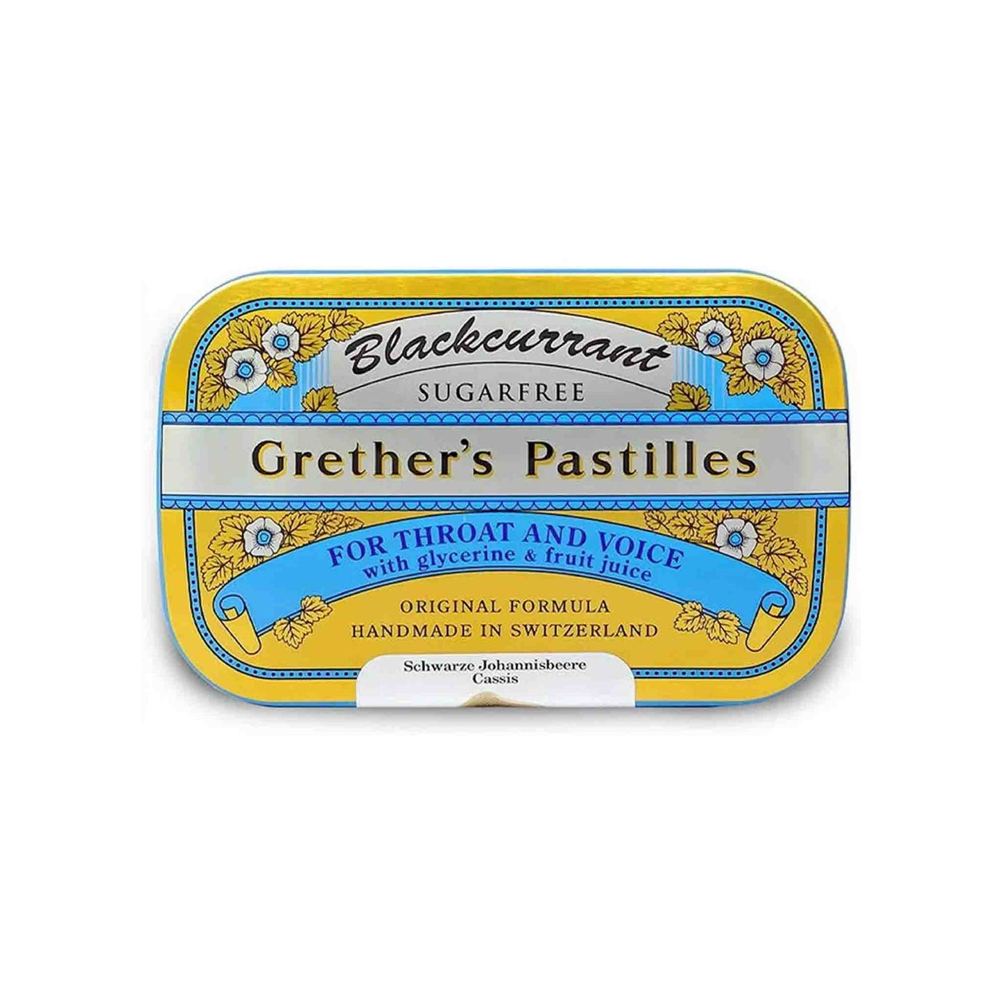 GRETHER'S SUGAR FREE BLACKCURRANT PASTILLES 60g