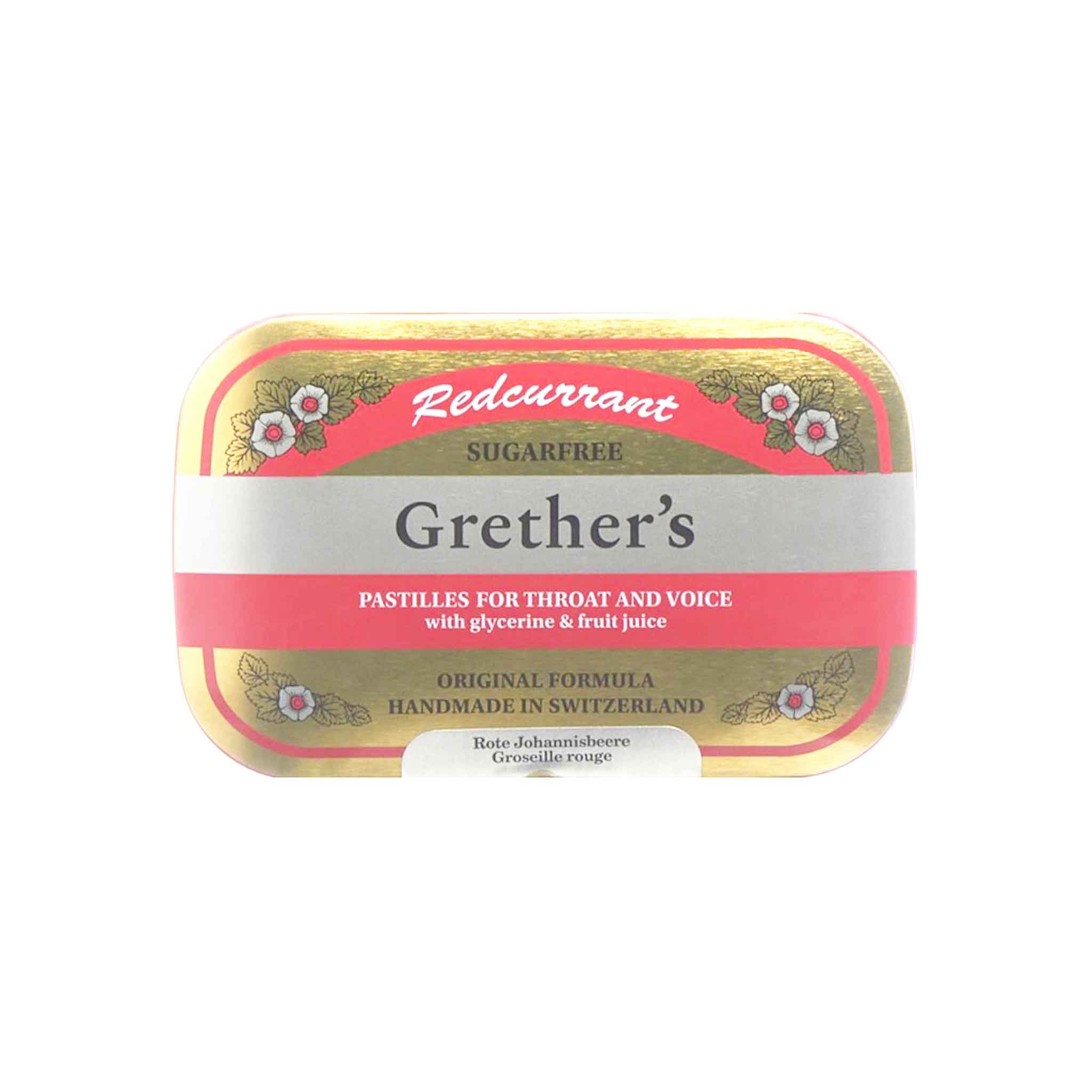 GRETHER'S SUGARFREE REDCURRANT PASTILLES 60g