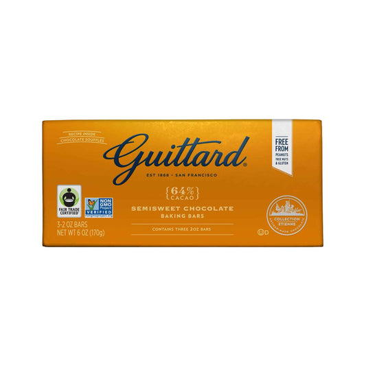 GUITTARD 64% SEMISWEET CHOCOLATE BAKING BAR 6oz