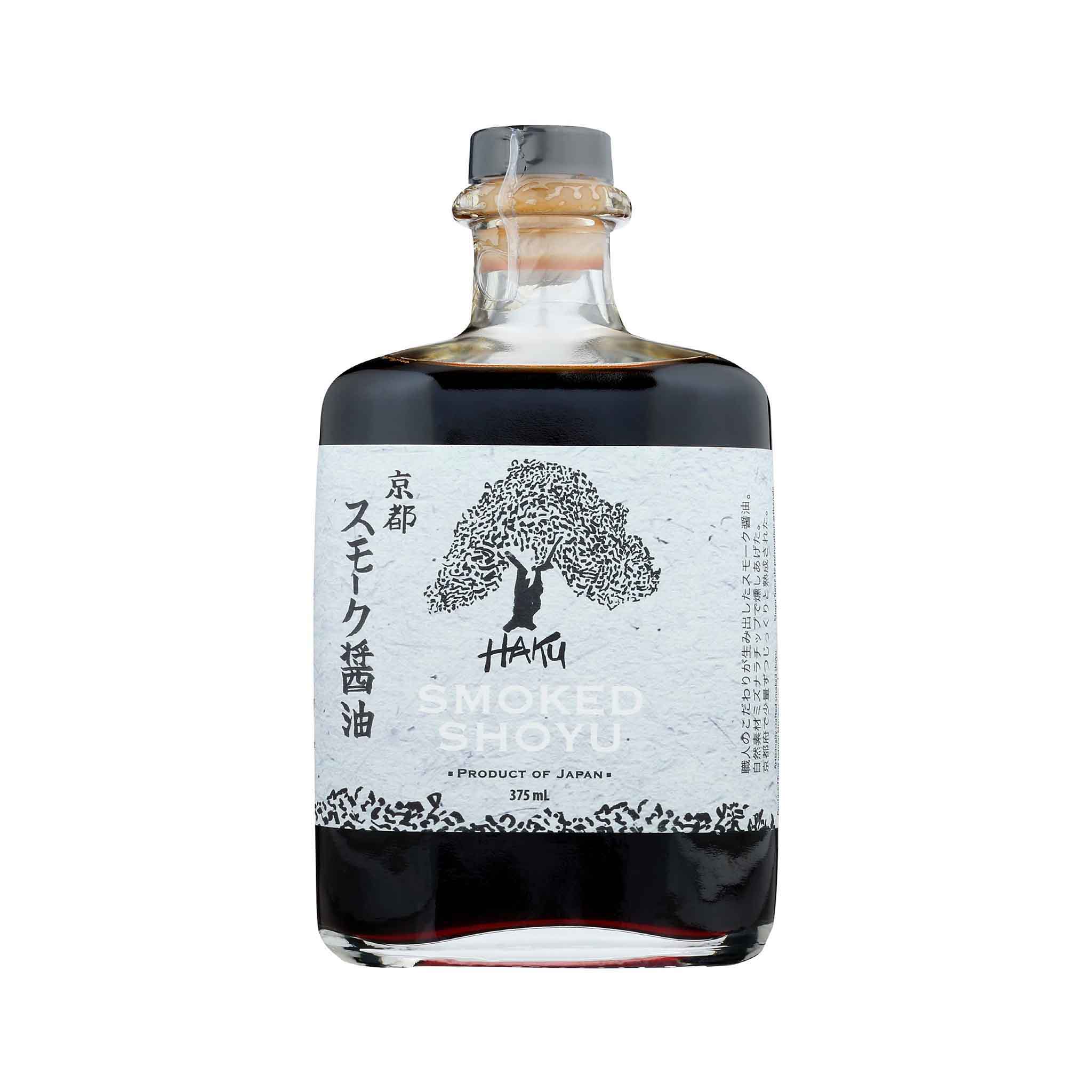 Haku Smoked Shoyu in a Glass Bottle