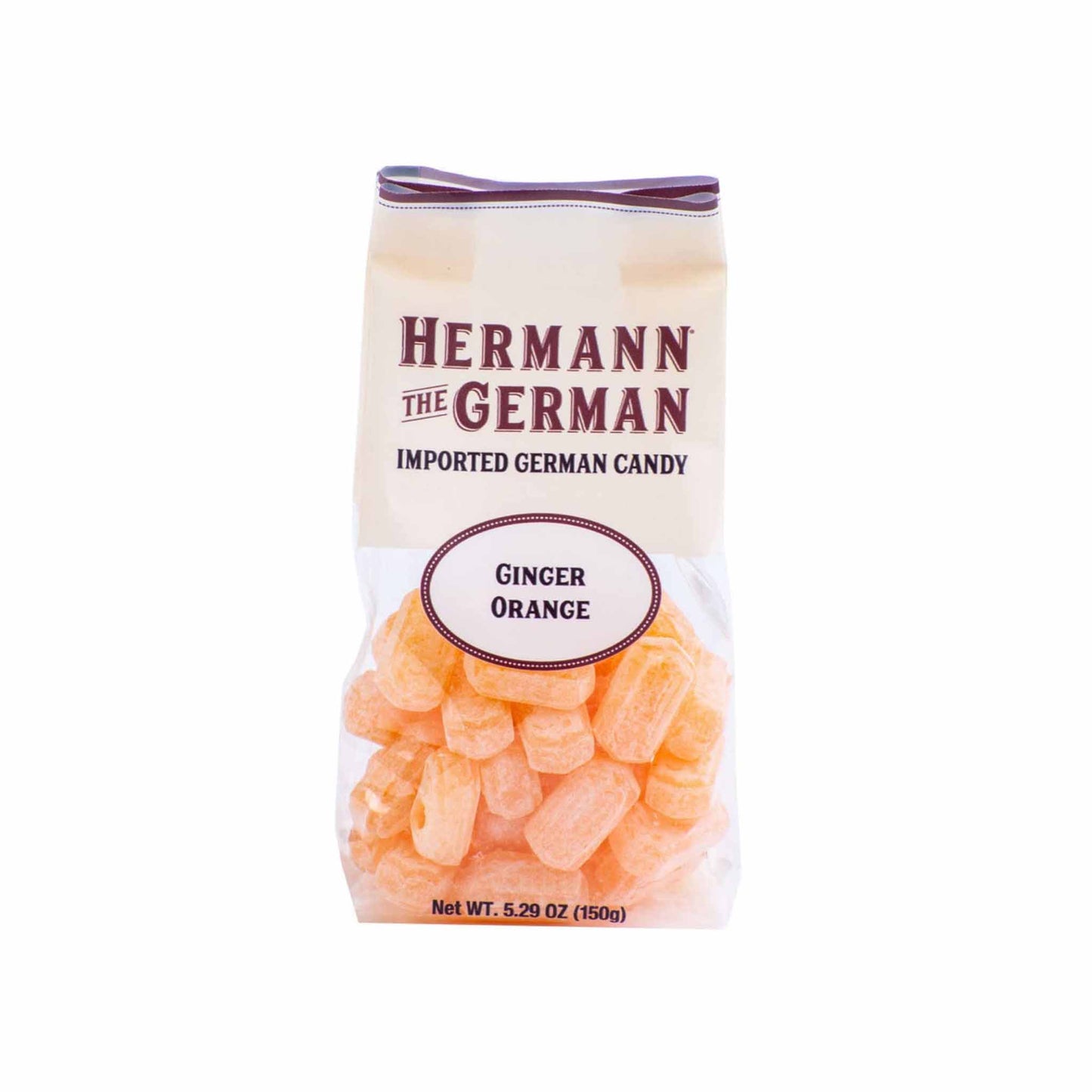HERMANN GERMAN ORANGE & GINGER CANDY 150G
