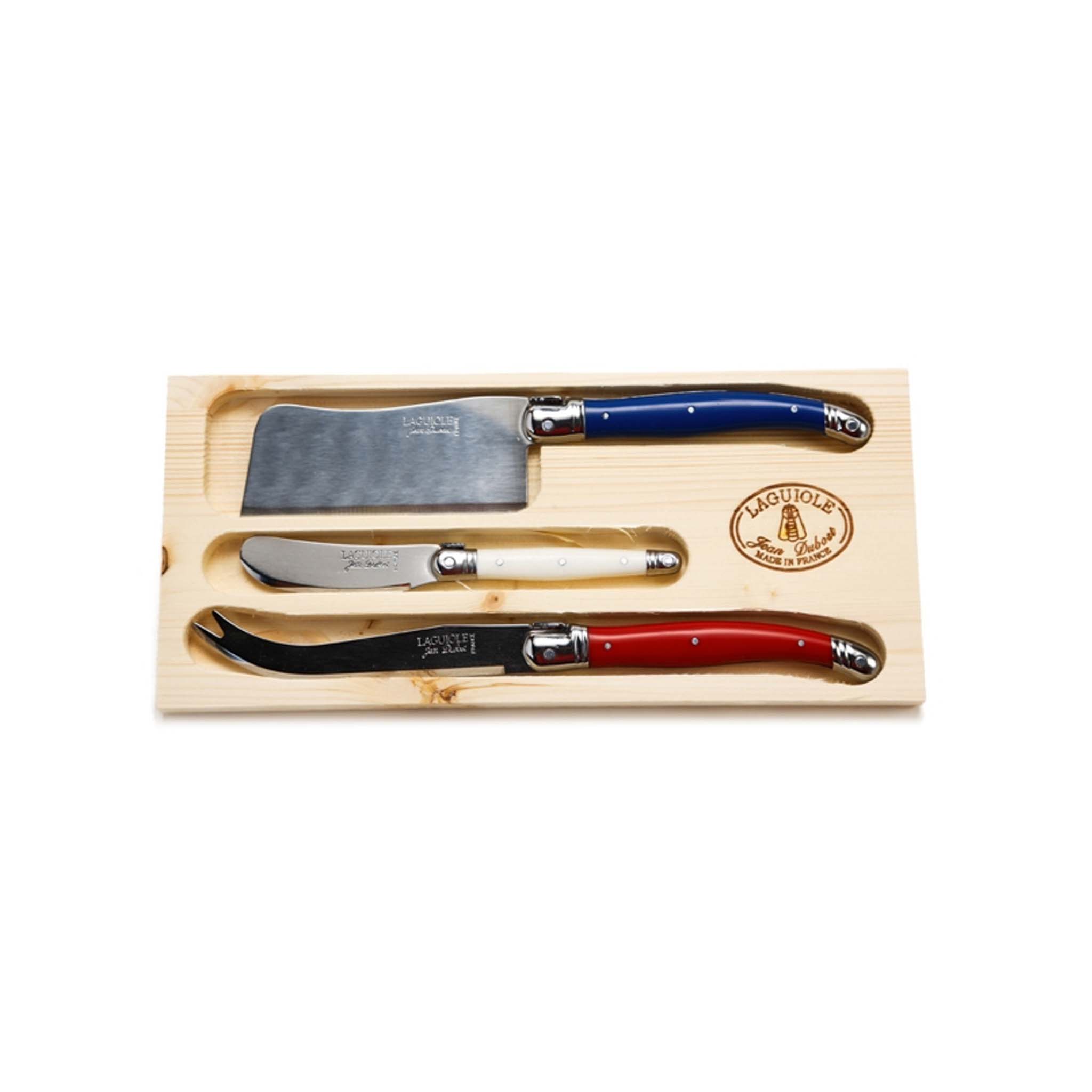 JEAN DUBOST LAGUIOLE 3 PIECE CHEESE SET IN PARIS COLORS – monsieur